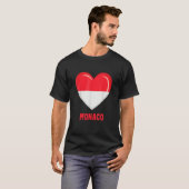 T-shirt Drapeau de Monaco Monacan (Devant entier)