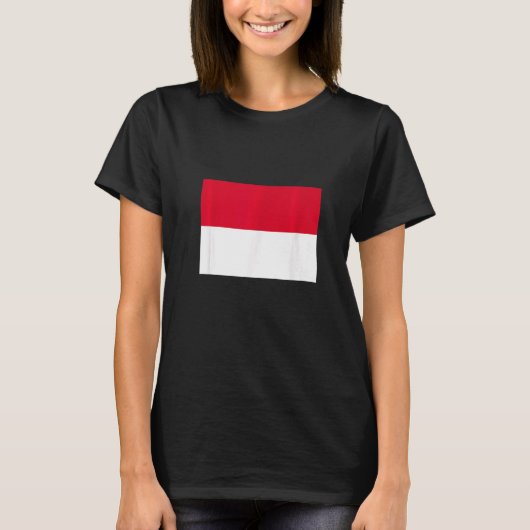 T-shirt Drapeau de Monaco Premium (Devant)