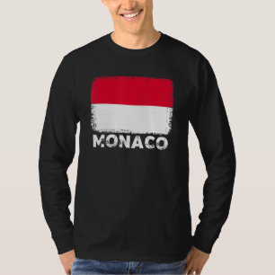 T-shirt Drapeau de Monaco Soutenir le peuple monégasque