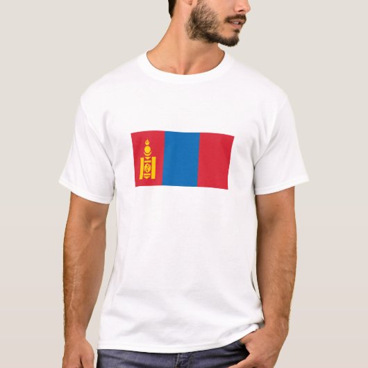 T-shirt Drapeau de Mongolie (Devant)