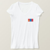 T-shirt Drapeau de Mongolie (Design devant)