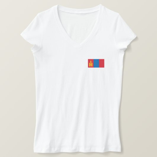 T-shirt Drapeau de Mongolie (Design devant)