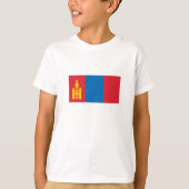 T-shirt Drapeau de Mongolie (Devant)