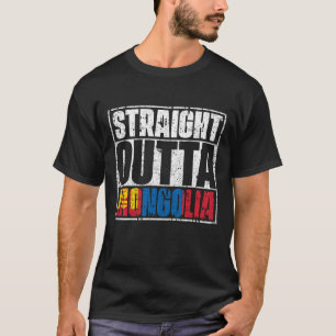 T-shirt Drapeau De Mongolie Droite