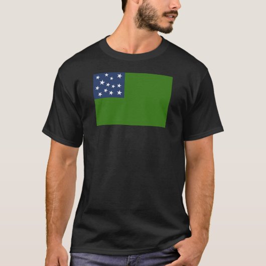 T-shirt Drapeau de montagne vert (Devant)