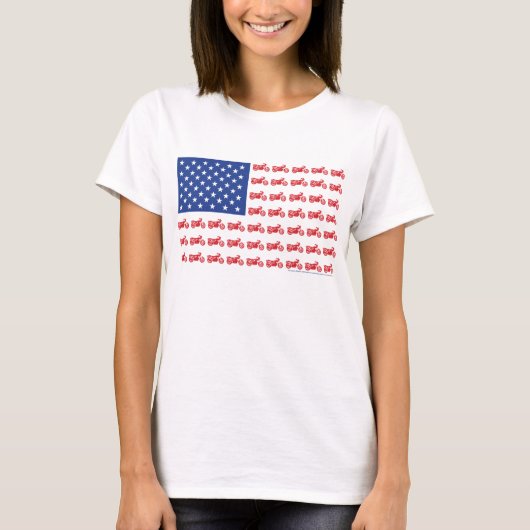 T-shirt Drapeau de moto Tee (Devant)