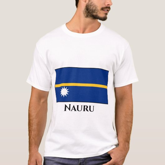 T-shirt Drapeau de Nauru (Devant)