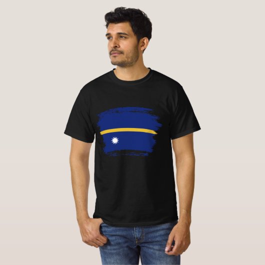 T-shirt Drapeau de Nauru (Devant entier)