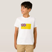 T-shirt Drapeau de Niue (Devant entier)