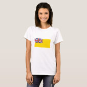 T-shirt Drapeau de Niue (Devant entier)