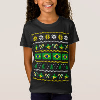 Drapeau de Noël moche Brésil, moitié brésilien