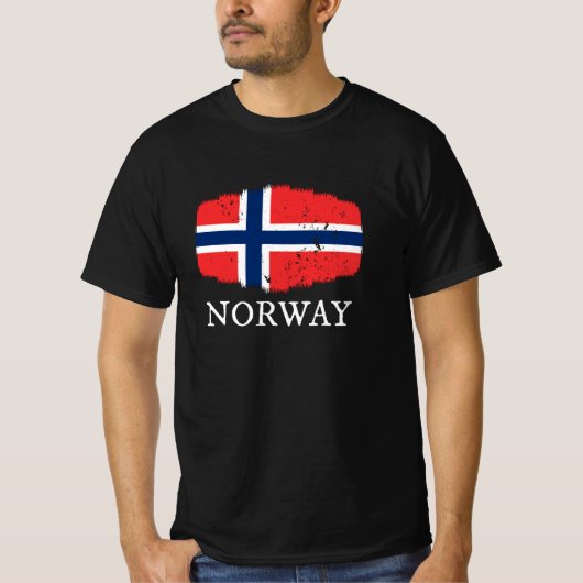 T-shirt Drapeau de Norvège (Devant)
