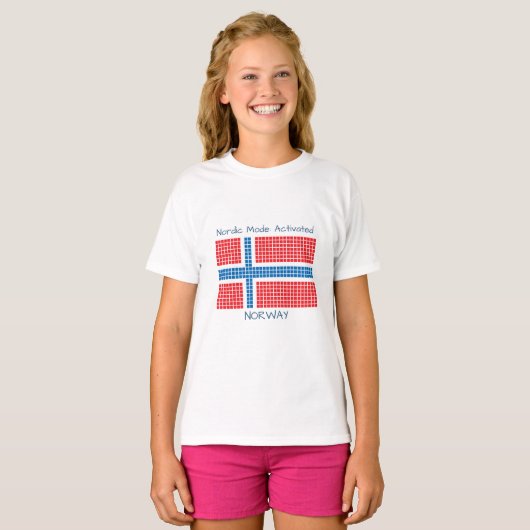 T-shirt Drapeau de Norway (Devant entier)