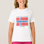 T-shirt Drapeau de Norway (Devant)