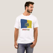 T-shirt Drapeau de ondulation de Jalisco (Devant entier)