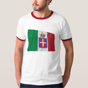 T-shirt Drapeau de ondulation de l'Italie (1861-1946)