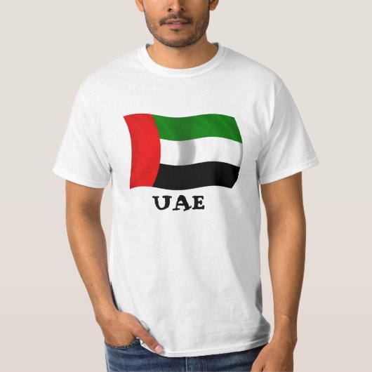 T-shirt Drapeau de ondulation des EAU (Devant)
