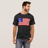 T-shirt drapeau de paix (Devant entier)