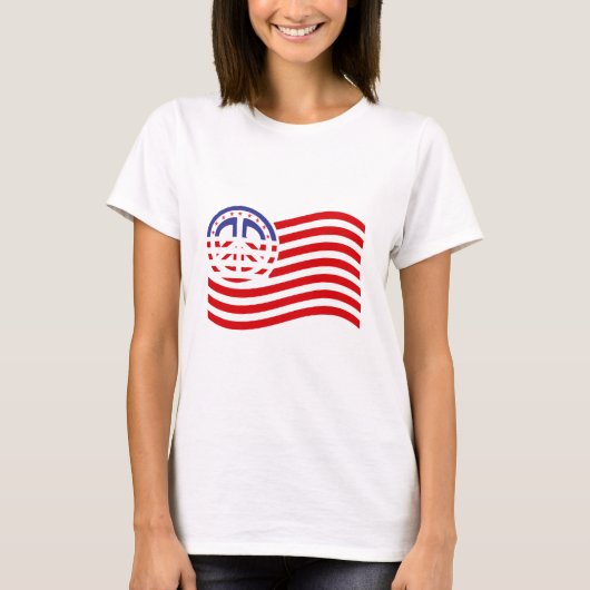 T-shirt Drapeau de paix (Devant)