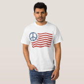 T-shirt Drapeau de paix des USA (Devant entier)