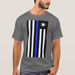 T-SHIRT DRAPEAU DE PATRIOT NOIR ET BLANC NÉGATIF