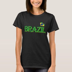 T-shirt Drapeau de pays du Brésil