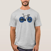 T-shirt Drapeau de Pennsylvanie à vélo (Devant)