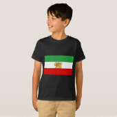 T-shirt Drapeau de Perse/de Iran (1964-1980) (Devant entier)