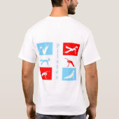 T-shirt Drapeau de Pilates (Dos)