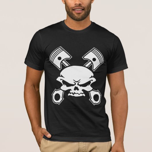 T-shirt Drapeau de pirate de piston (Devant)