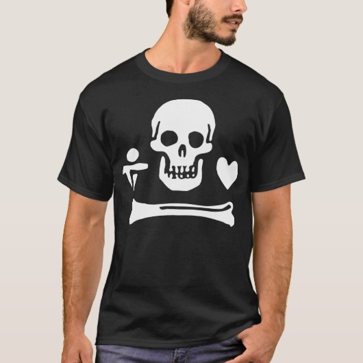 T-shirt Drapeau de pirate des Stede Bonnet (Devant)