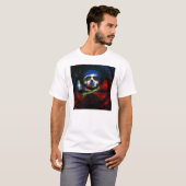 T-shirt Drapeau de pirate haïtien (Devant entier)