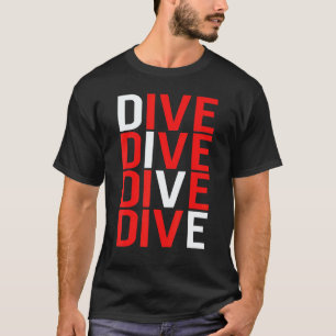 T-shirt Drapeau de plongée en apnée Plongée sous-marine