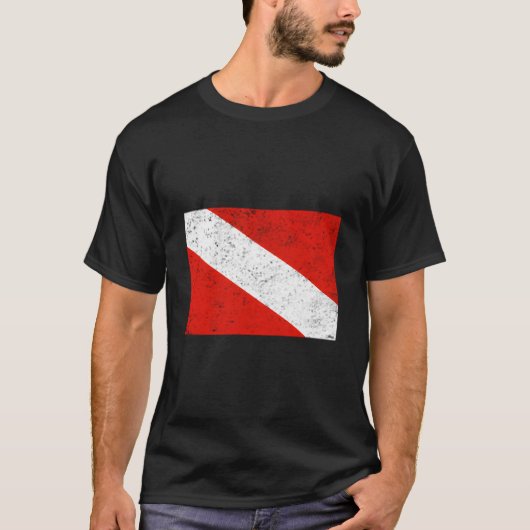 T-shirt Drapeau de plongée en scaphandre (Devant)