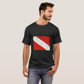 T-shirt Drapeau de plongée en scaphandre (Devant entier)