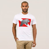 T-shirt Drapeau de plongée Manatee (Devant entier)