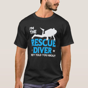 T-shirt Drapeau de plongée Plongeur de secours dont ils vo