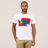 T-shirt Drapeau de plongée Yellowtail Damselfish Drapeau (Devant entier)