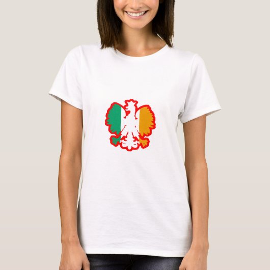 T-SHIRT DRAPEAU DE POLISH/IRISH (Devant)