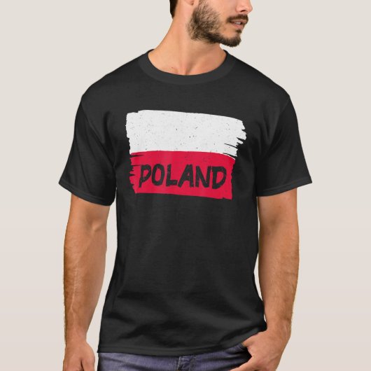 T-shirt Drapeau de Pologne (Devant)