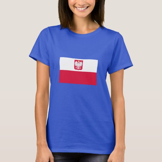 T-shirt Drapeau de Pologne (Devant)