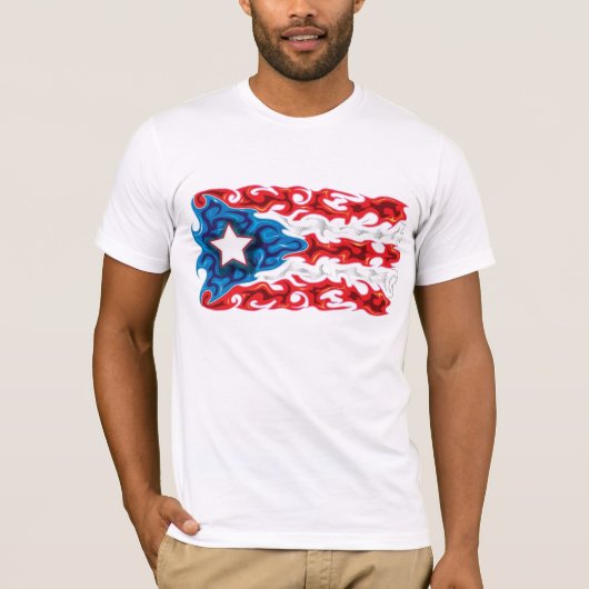 T-shirt Drapeau de Porto Rico (Devant)