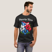 T-shirt Drapeau de Porto Rico (Devant entier)