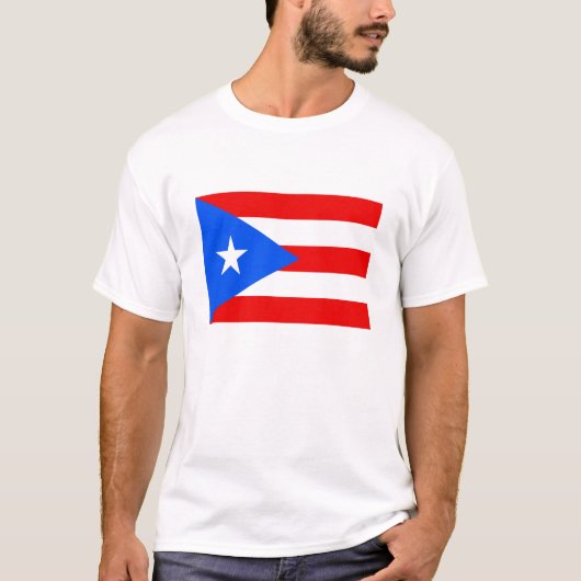 T-shirt Drapeau de Porto Rico (Devant)