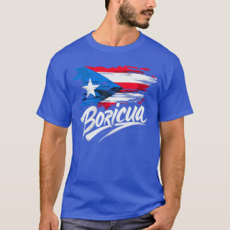 T-shirt Drapeau de Porto Rico Boricua drôle