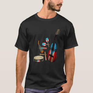 T-shirt Drapeau de Porto Rico Parranda Boricua Traditionne