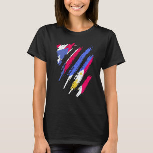 T-shirt Drapeau de Porto Rico Patriot Pays Cultivé Philipp