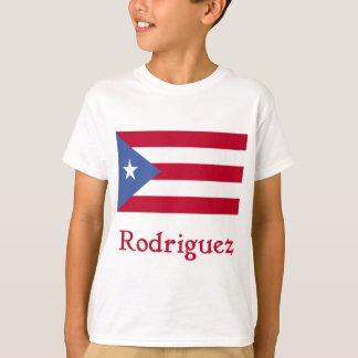 T-shirt Drapeau de Portoricain de Rodriguez