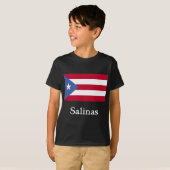 T-shirt Drapeau de Portoricain de salines (Devant entier)