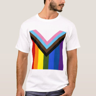 T-shirt Drapeau de progrès de fierté